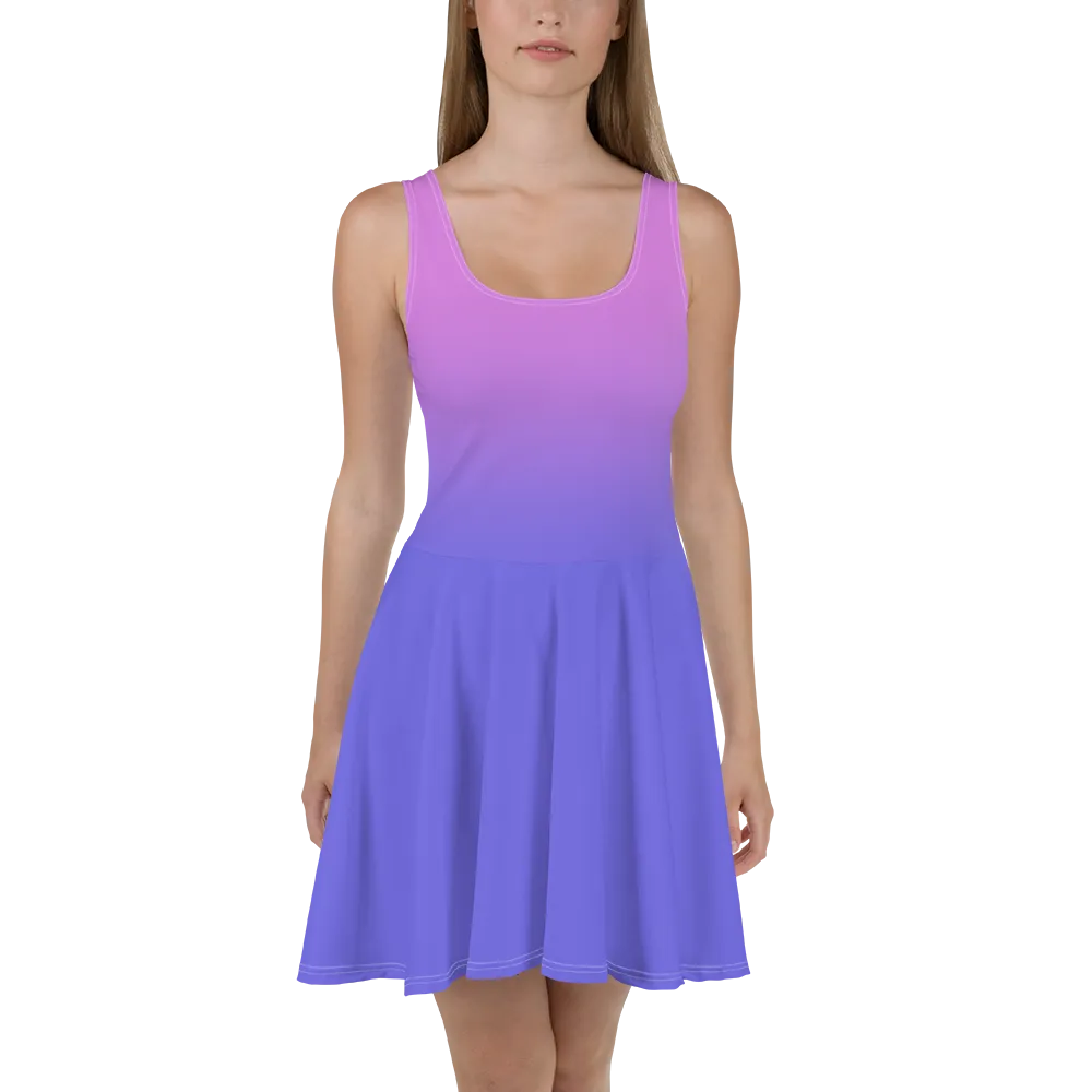 Purple Gradient Women's Skater Dress