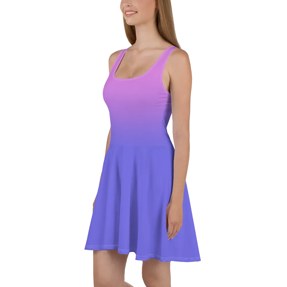 Purple Gradient Women's Skater Dress