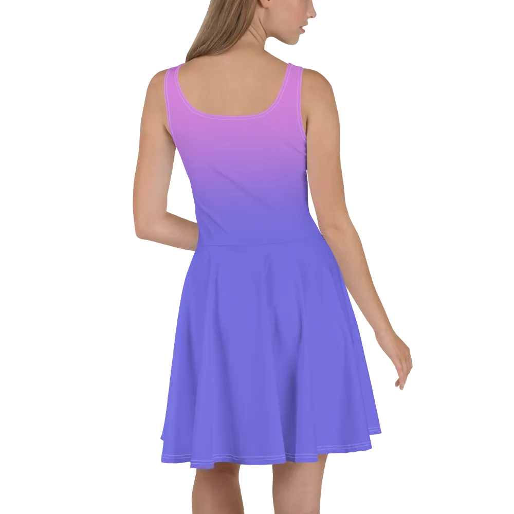 Purple Gradient Women's Skater Dress