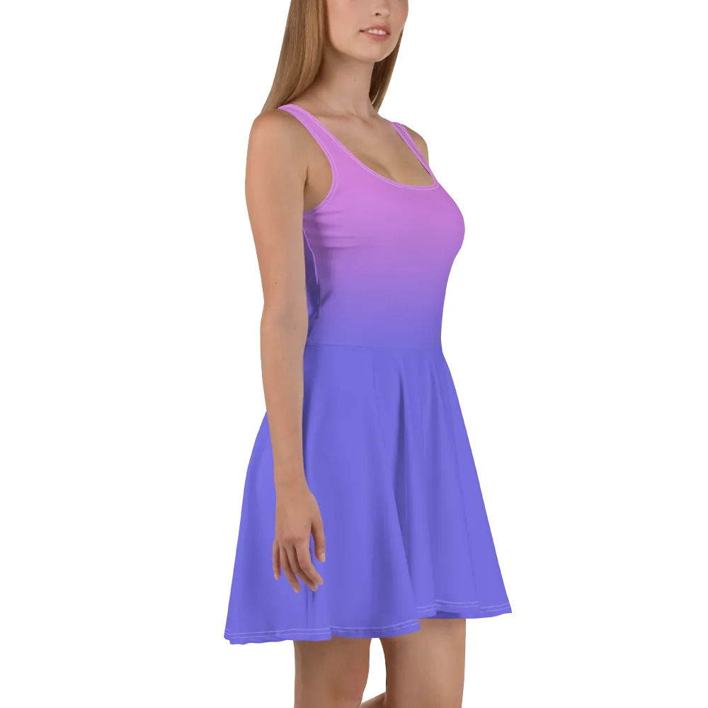 Purple Gradient Women's Skater Dress