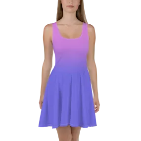 Purple Gradient Women's Skater Dress