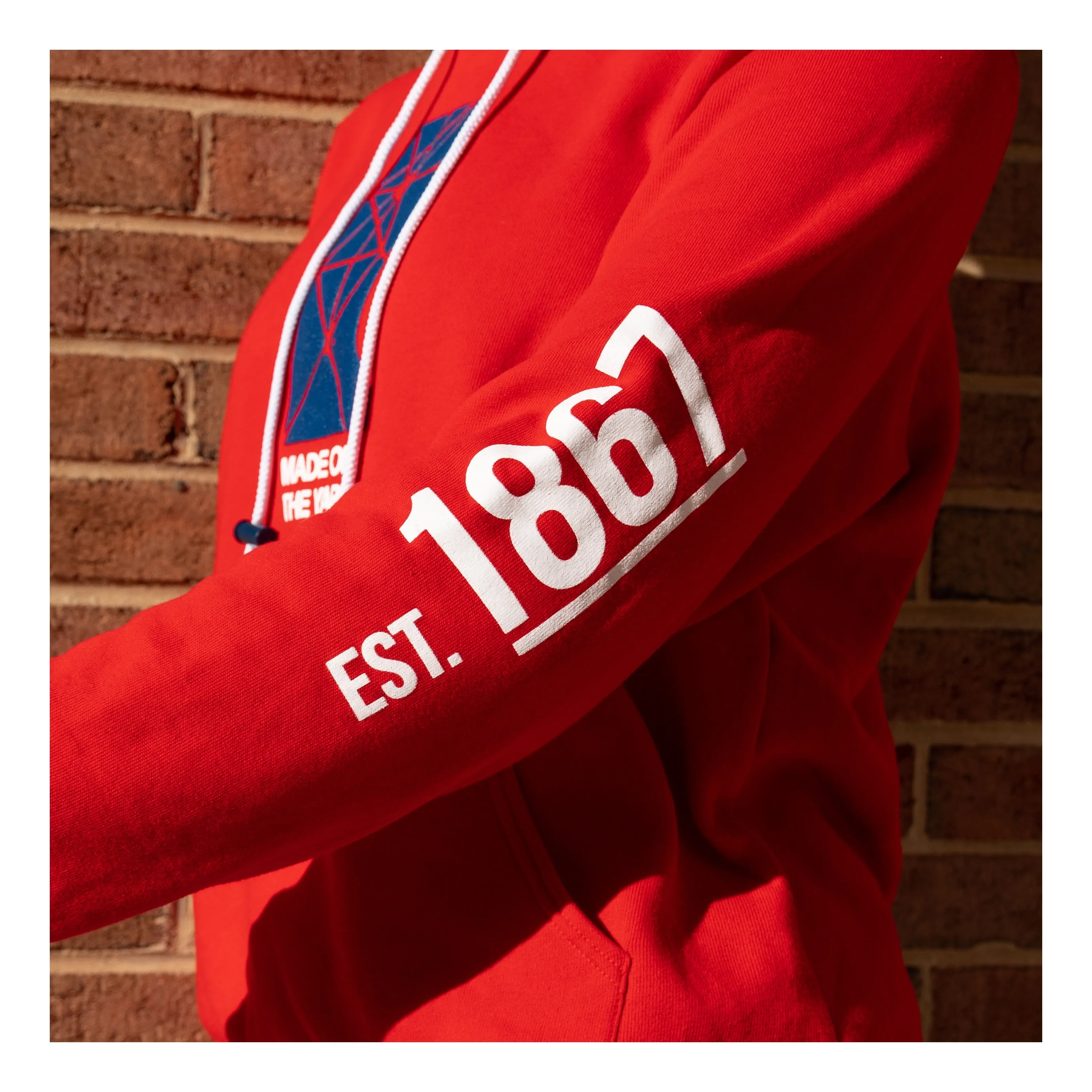 "Made On The Yard" - Homecoming Red #MOTY1867 - Hoodie