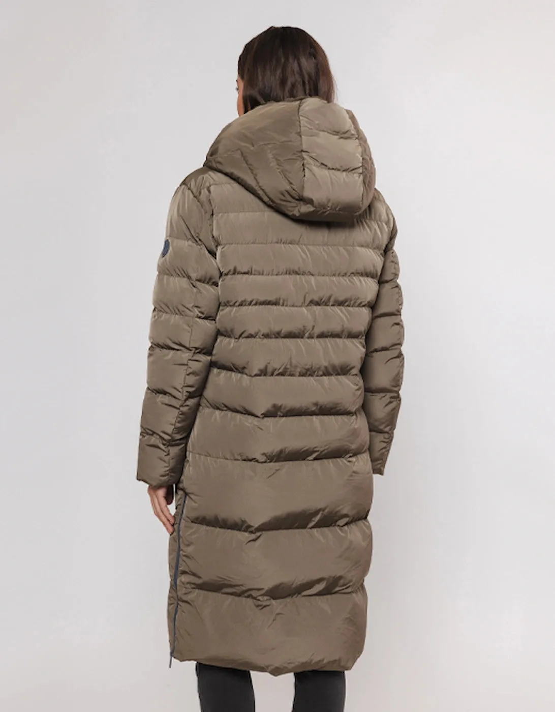 RINO & PELLE KEILAFUR LONG PADDED COAT HUNTER