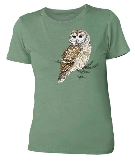 Saw-Whet Owl Logo T-Shirt - Ladies