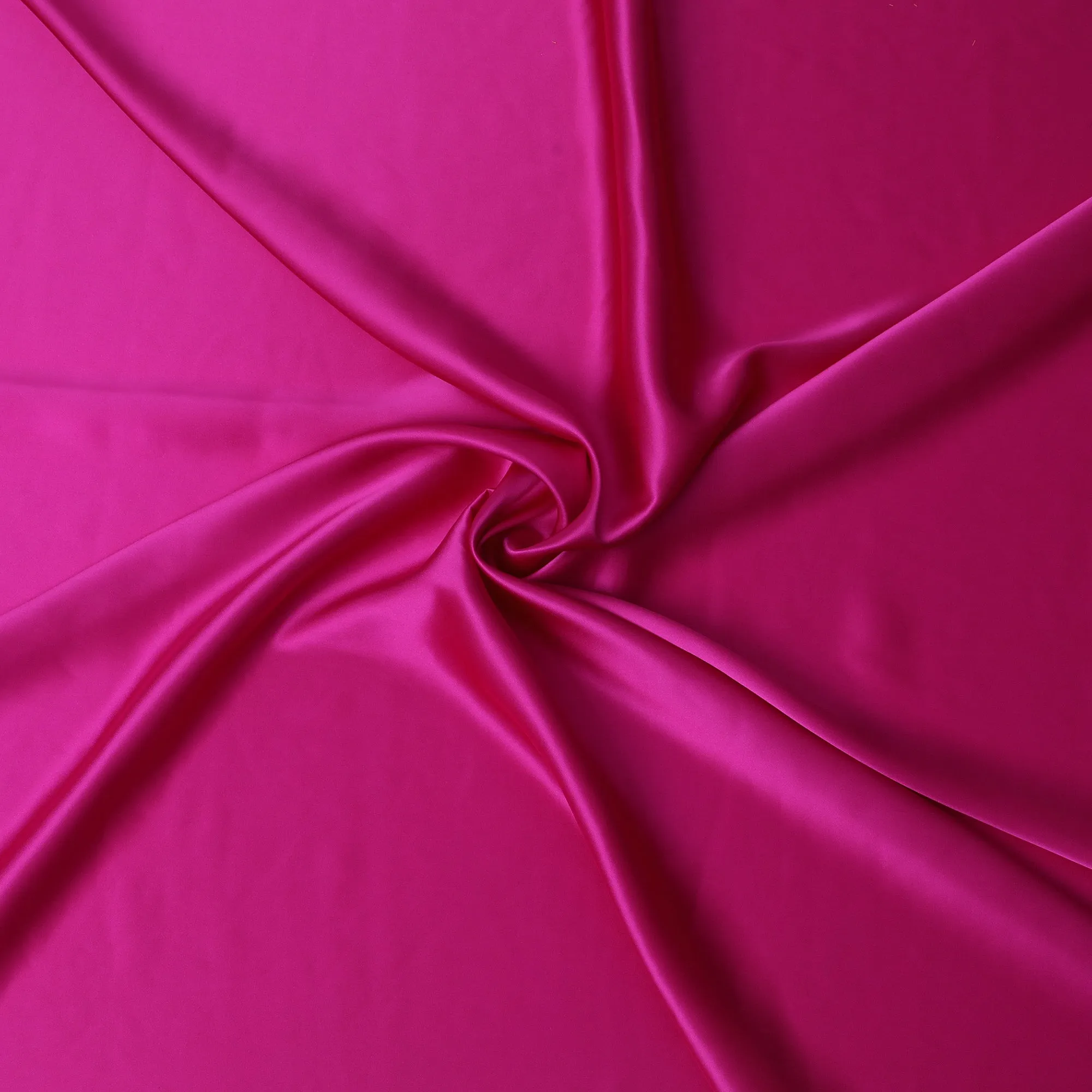 Striking Fuchsia Pure Silk Satin Fabric, 110 cm Width-20049