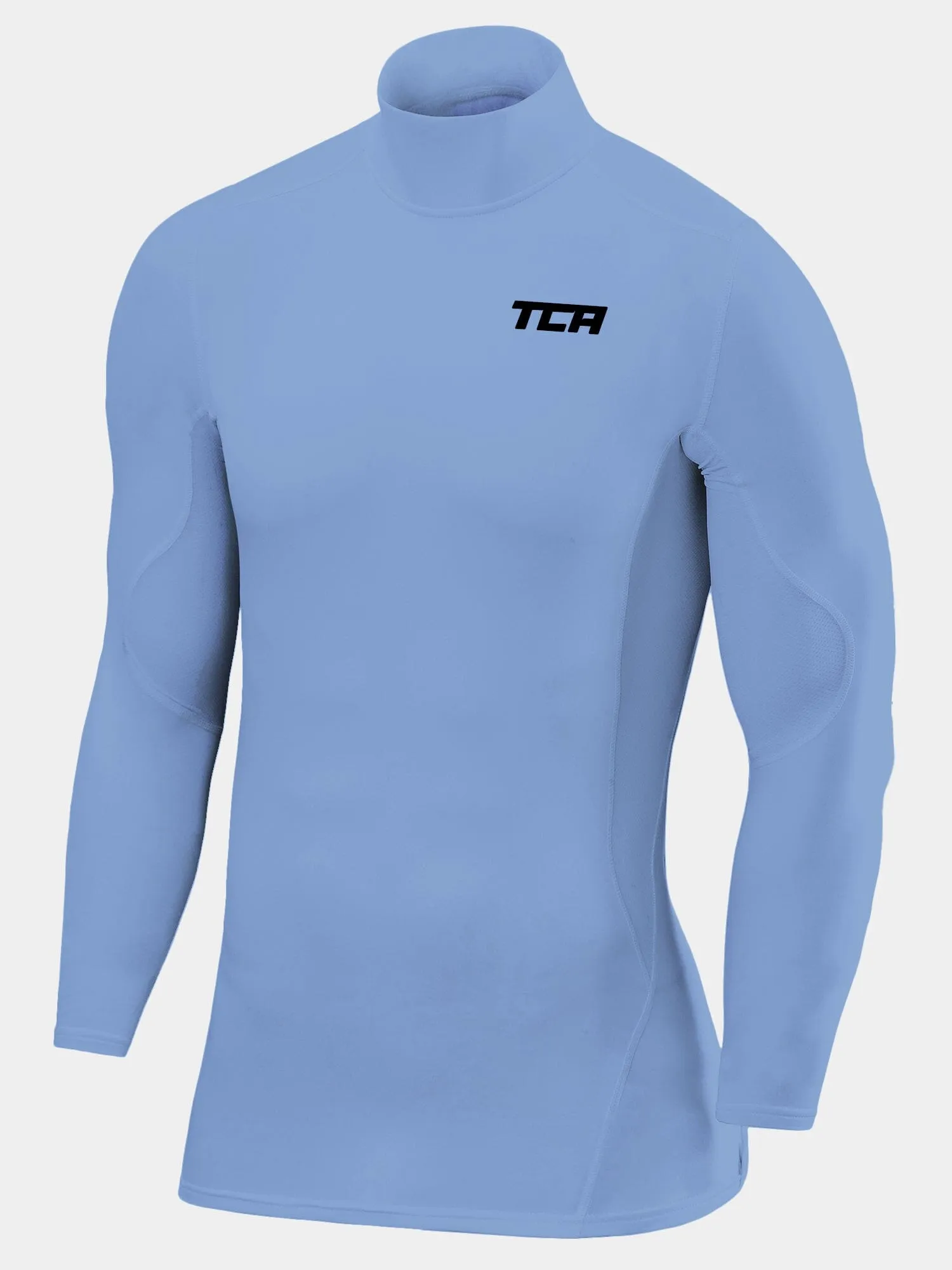 SuperThermal Compression Base Layer Long Sleeve Mock Neck For Men With Brushed Inner Fabric