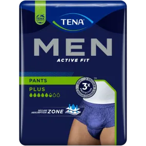 TENA Men Active Fit Pants Plus Small/Medium Pack of 9