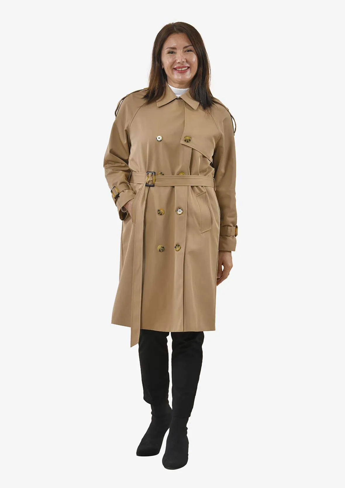 Trench Coat With Side Pockets