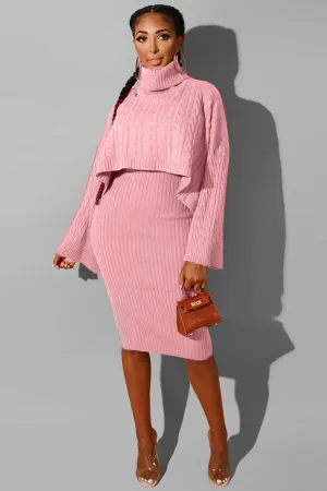 Turtleneck Sweater Dress Suits