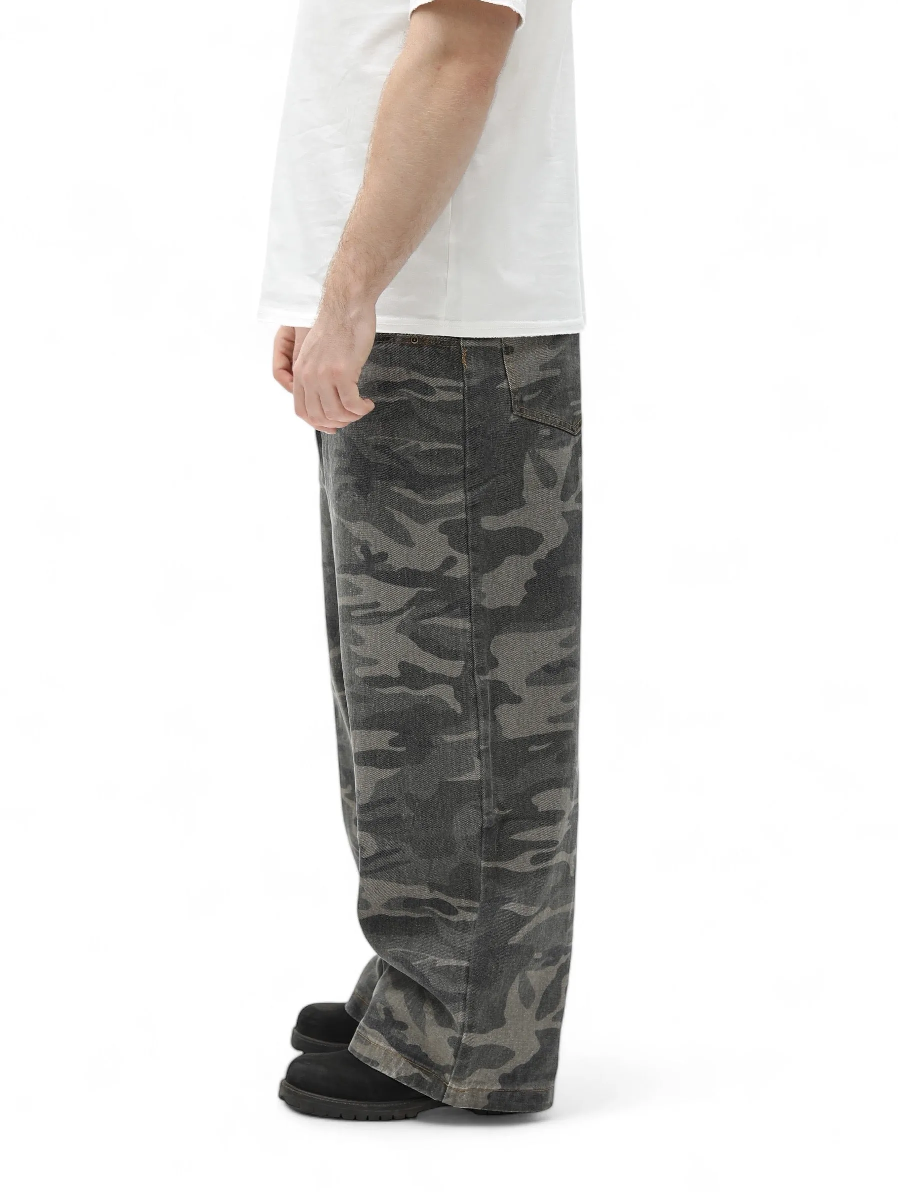 Ultra Baggy Faded Camo Pants