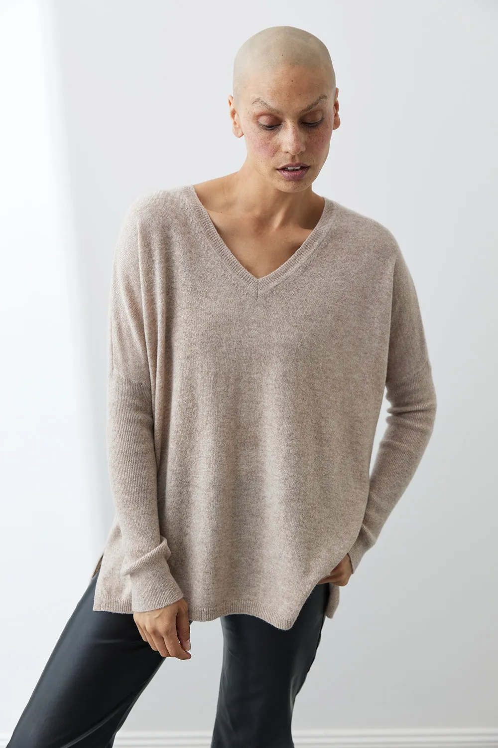 V-Neck Boyfriend Sweater