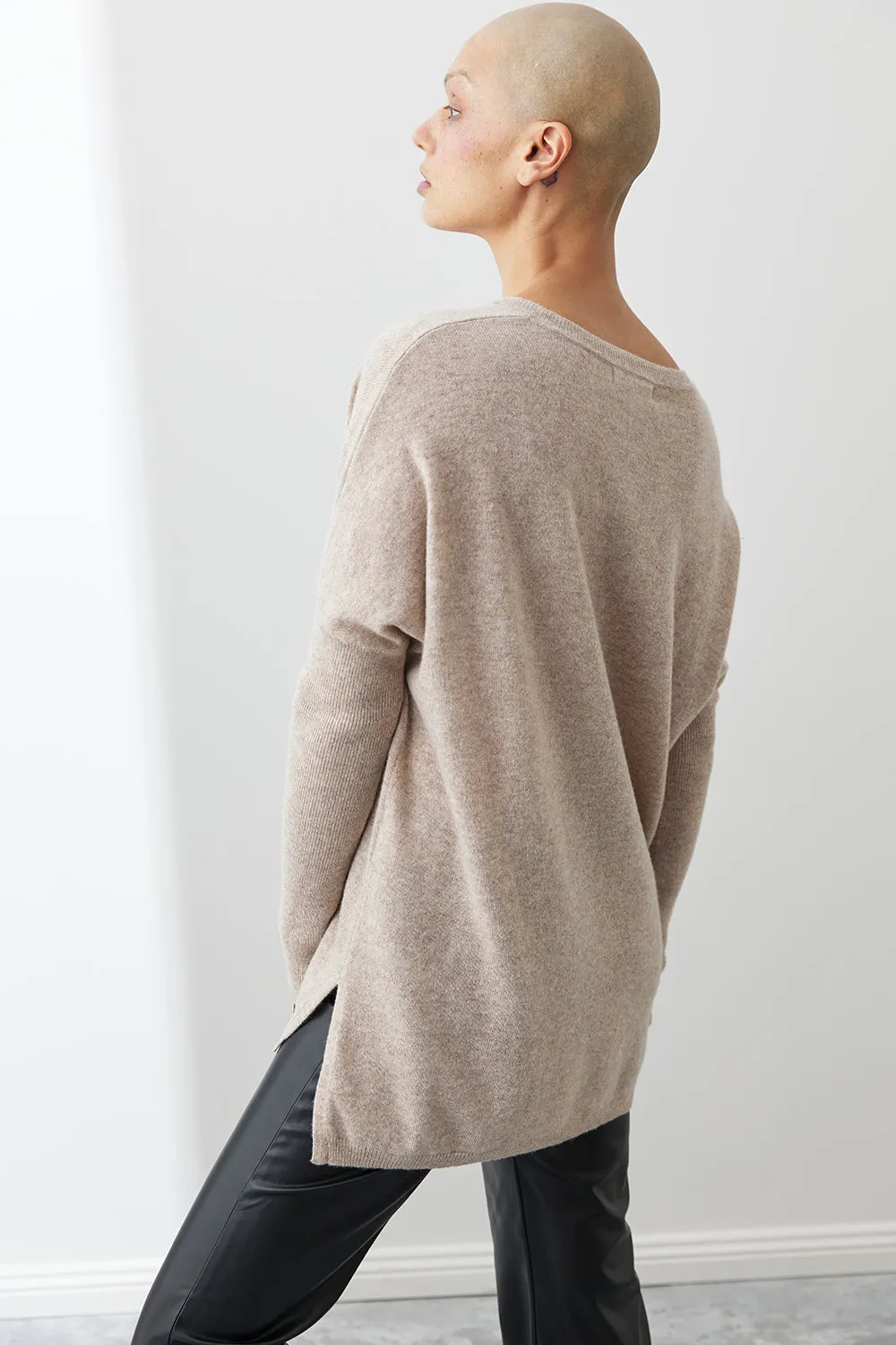 V-Neck Boyfriend Sweater