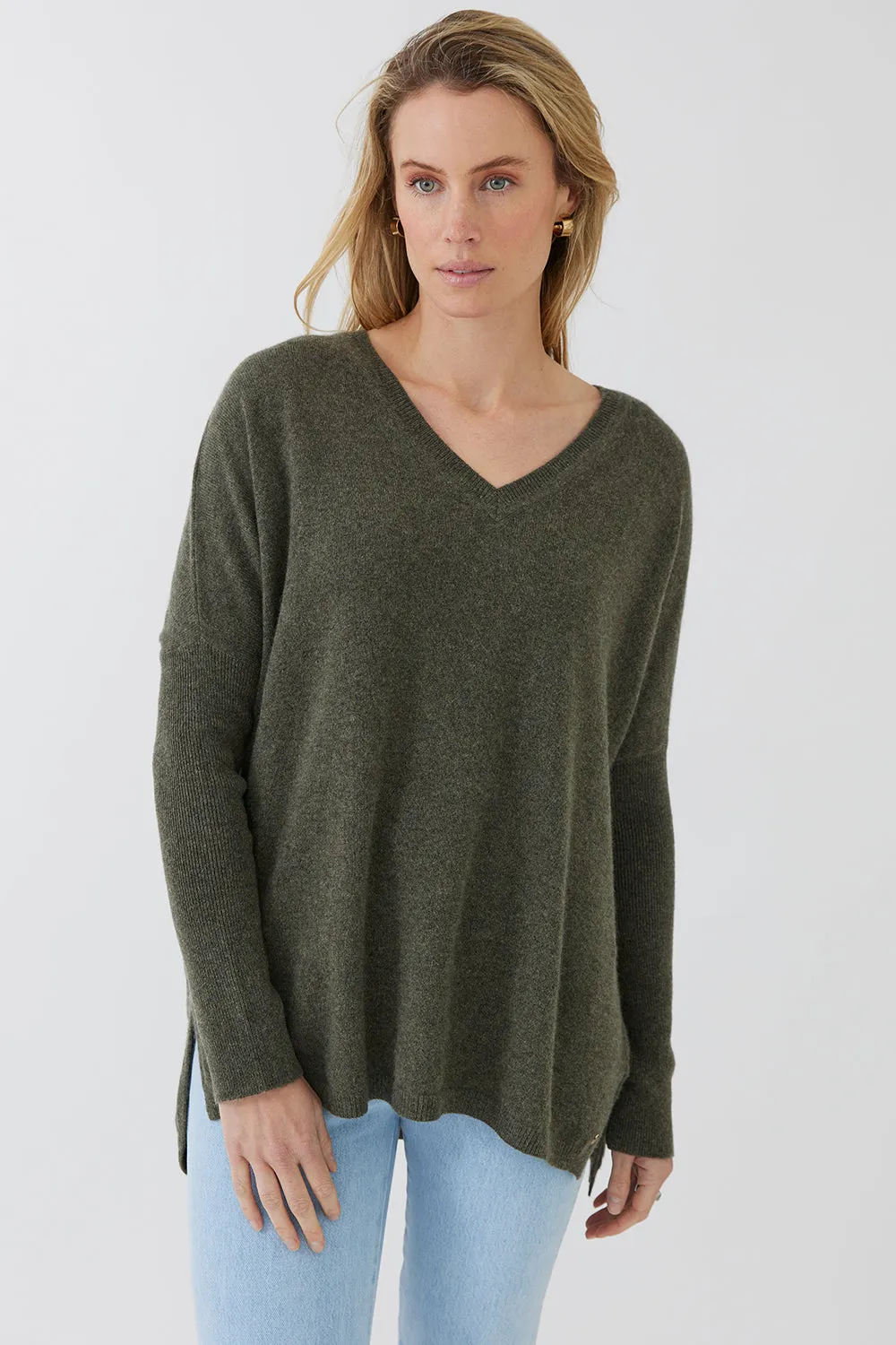 V-Neck Boyfriend Sweater