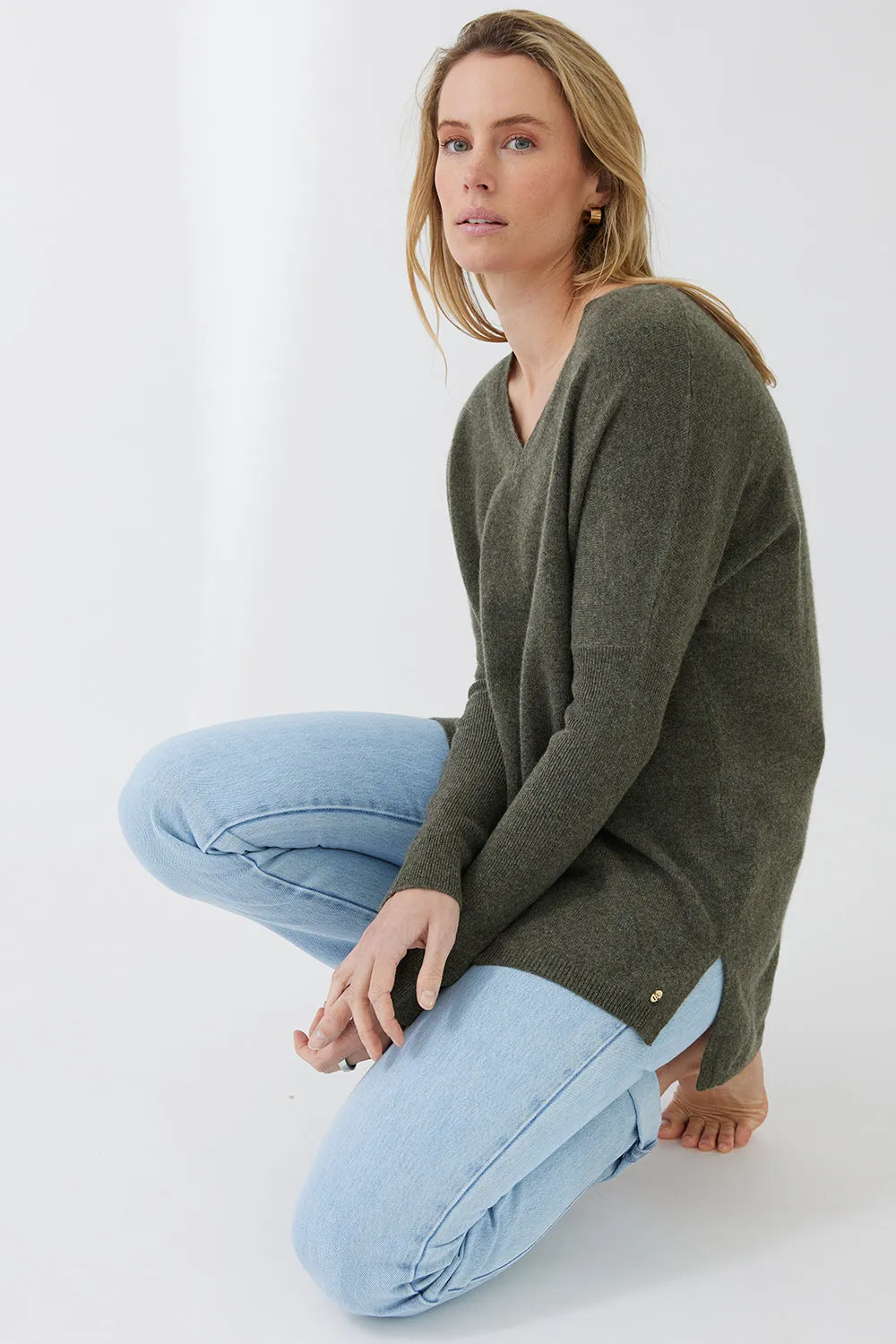 V-Neck Boyfriend Sweater