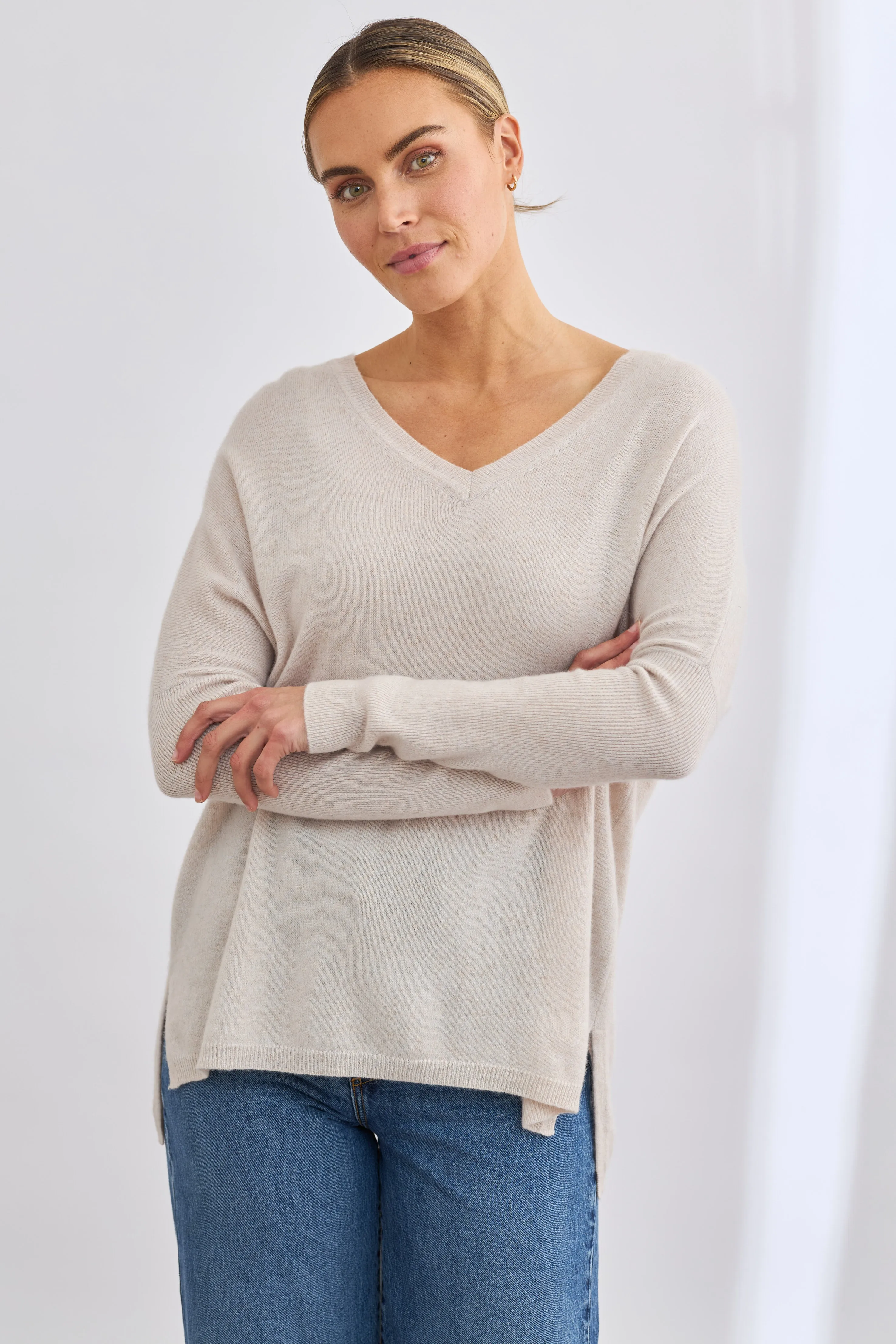 V-Neck Boyfriend Sweater