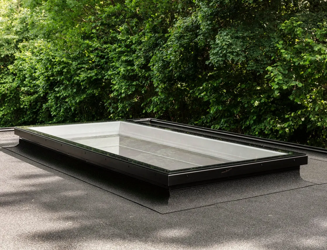 VELUX CFU 060060 S00M Fixed Flat Glass Rooflight Package 60 x 60 cm (Including CFU Double Glazed Base & ISU Flat Glass Top Cover)