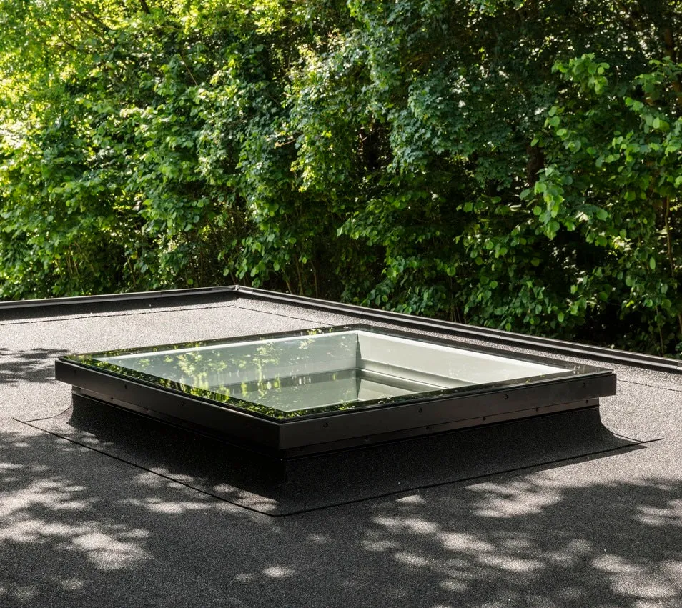 VELUX CFU 060060 S00M Fixed Flat Glass Rooflight Package 60 x 60 cm (Including CFU Double Glazed Base & ISU Flat Glass Top Cover)