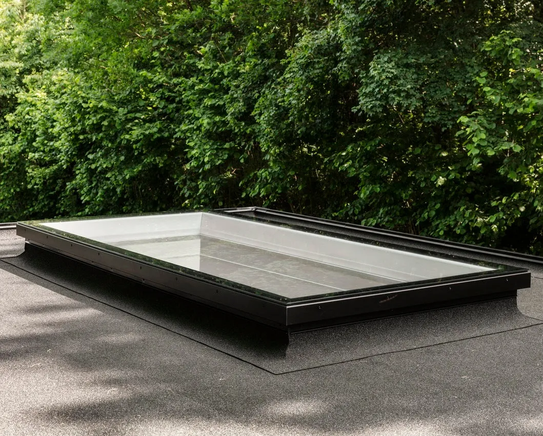 VELUX CFU 200100 S00M Fixed Flat Glass Rooflight Package 200 x 100 cm (Including CFU Triple Glazed Base & ISU Flat Glass Top Cover)