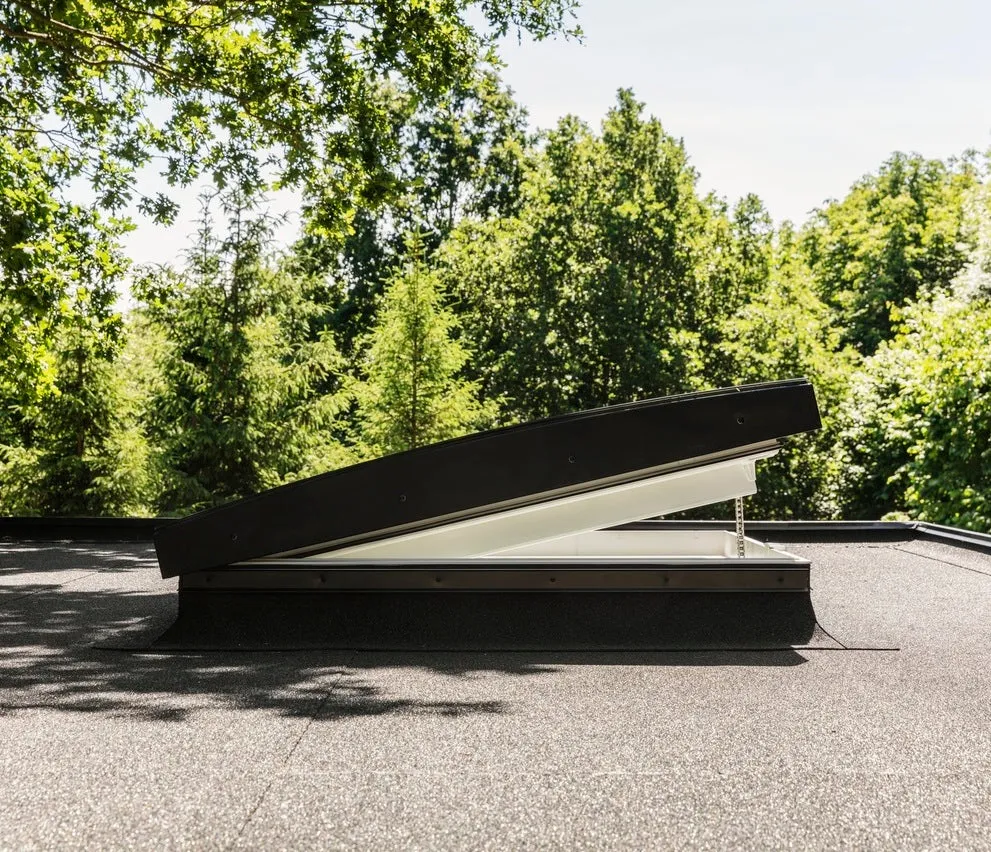 VELUX CVU 090060 1093 INTEGRA® SOLAR Curved Glass Rooflight Package 90 x 60cm (Including CVU Double Glazed Base & ISU Curved Glass Top Cover)