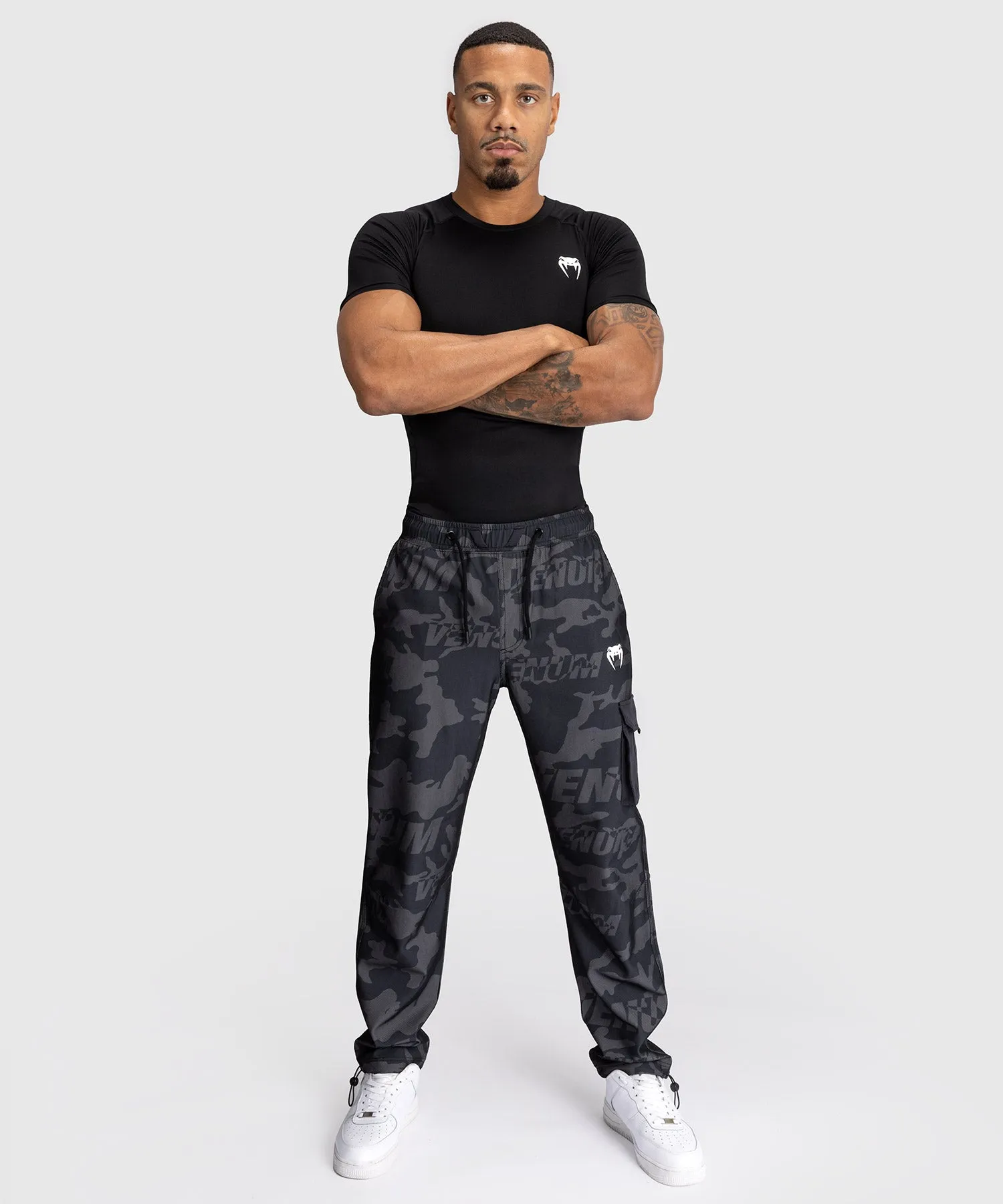 Venum Trooper Men's Tracksuit Pants - Black/Charcoal