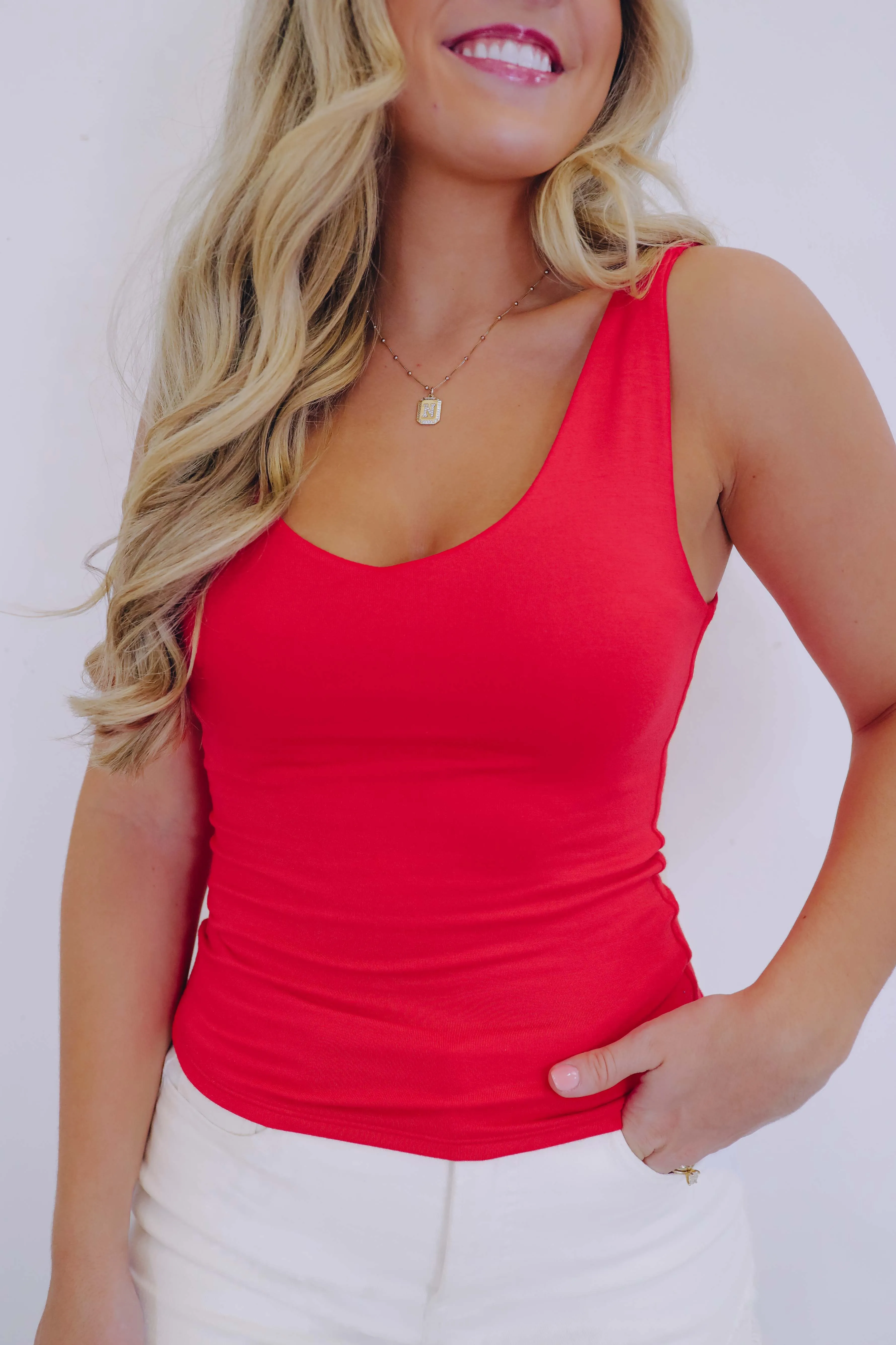 Veronica V-Neck Tank - 5 Colors