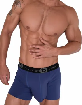 WildmanT Cotton Monster Cock 5" Inseam Boxer Brief Dark Blue