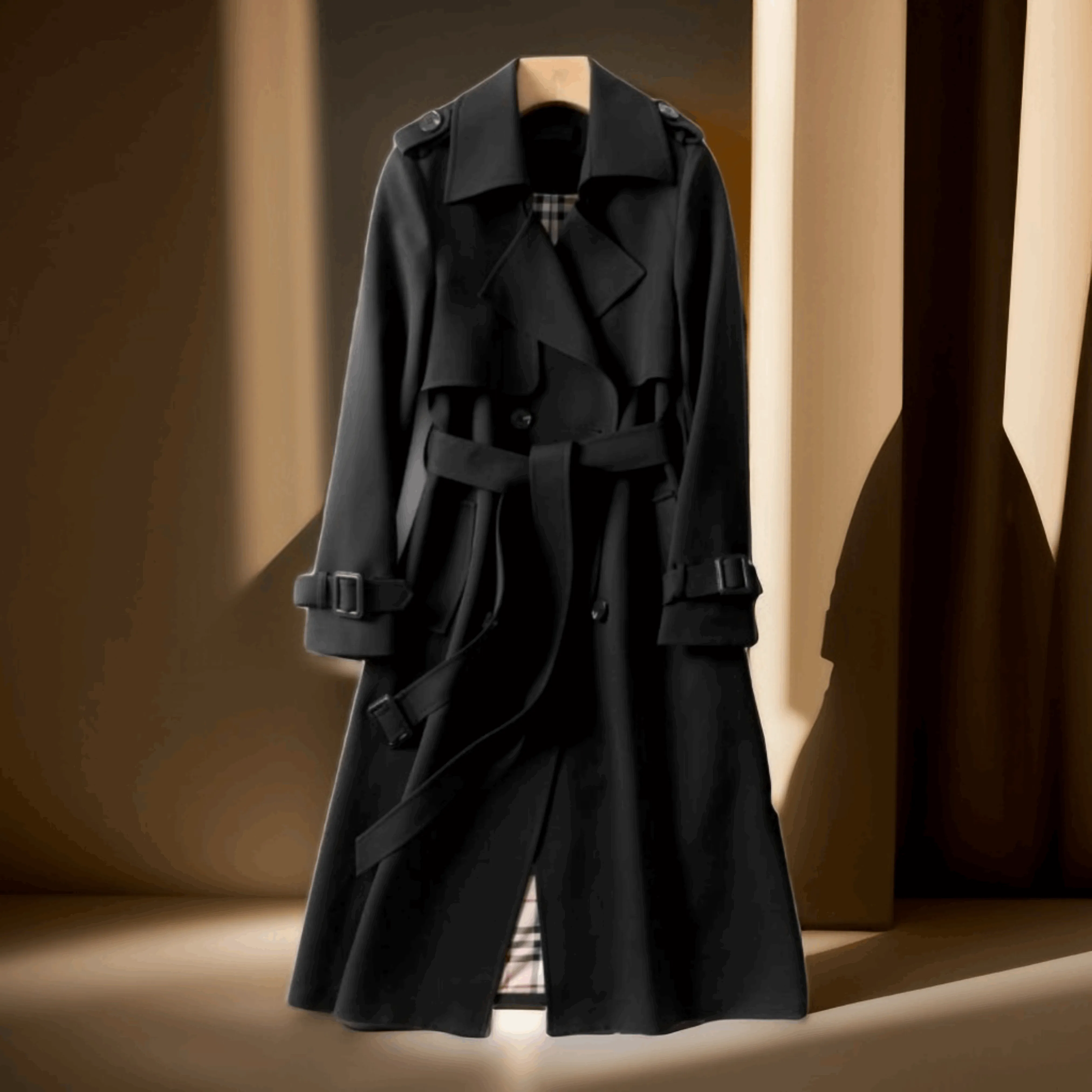 Women's Mid-length Trench Coat Autumn Long Windbreaker