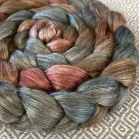 Yak Silk Roving - Earthen Hues