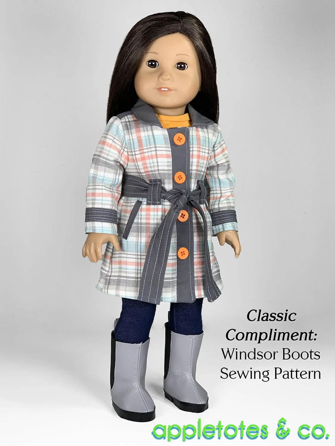 Yorktown Coat 18 Inch Doll Sewing Pattern