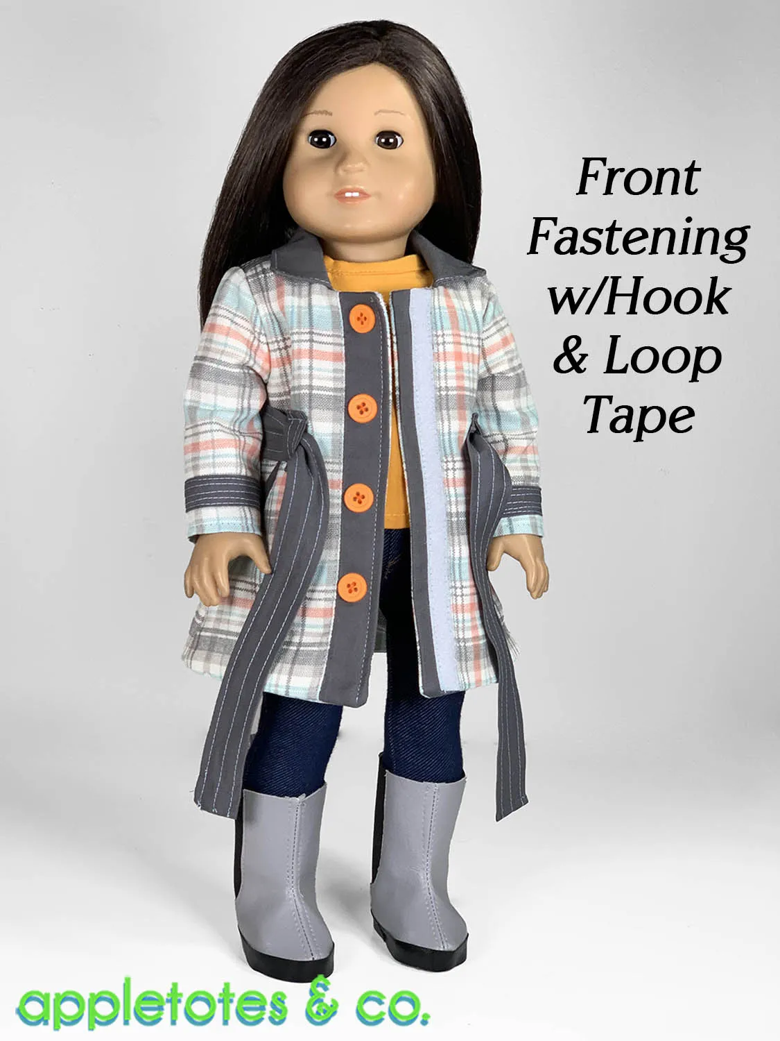 Yorktown Coat 18 Inch Doll Sewing Pattern